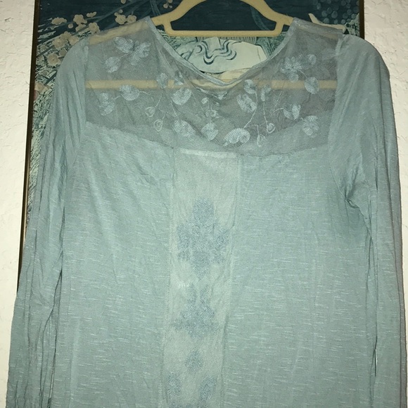 Sage green soft knit top - Picture 2 of 3